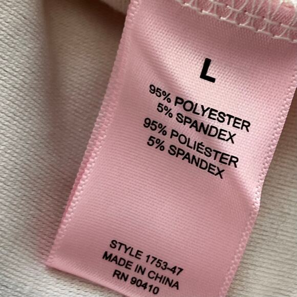 Juicy couture ivory cropped hoodie Y2K lightweight Athliesure velour size large - Picture 6 of 8